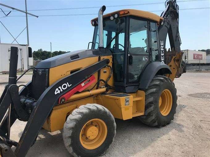 2015 John Deere 410L 4×4 Loader Backhoe W/ Extendahoe full