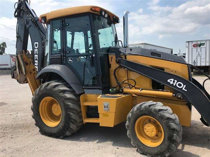 2015 John Deere 410L 4×4 Loader Backhoe W/ Extendahoe full