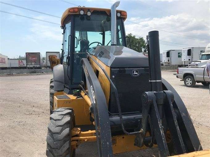 2015 John Deere 410L 4×4 Loader Backhoe W/ Extendahoe full