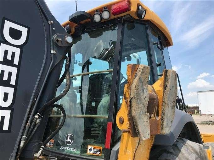 2015 John Deere 410L 4×4 Loader Backhoe W/ Extendahoe full