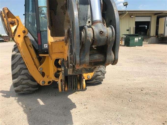 2015 John Deere 410L 4×4 Loader Backhoe W/ Extendahoe full