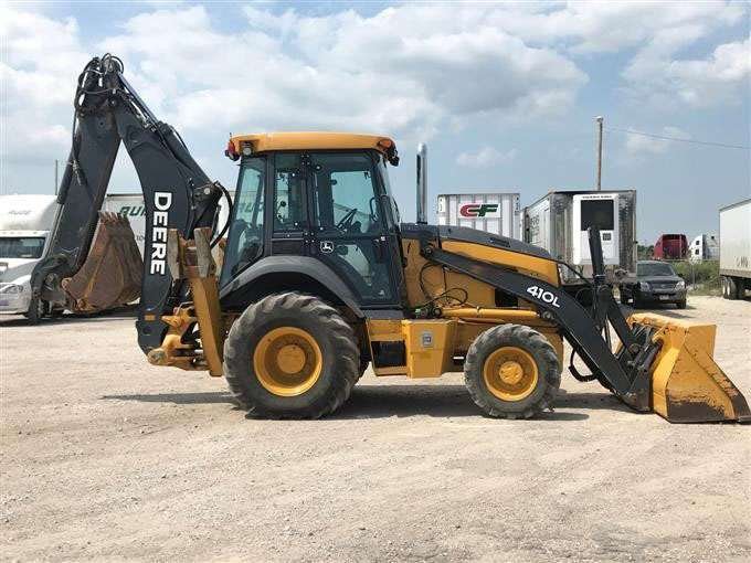 2015 John Deere 410L 4×4 Loader Backhoe W/ Extendahoe full