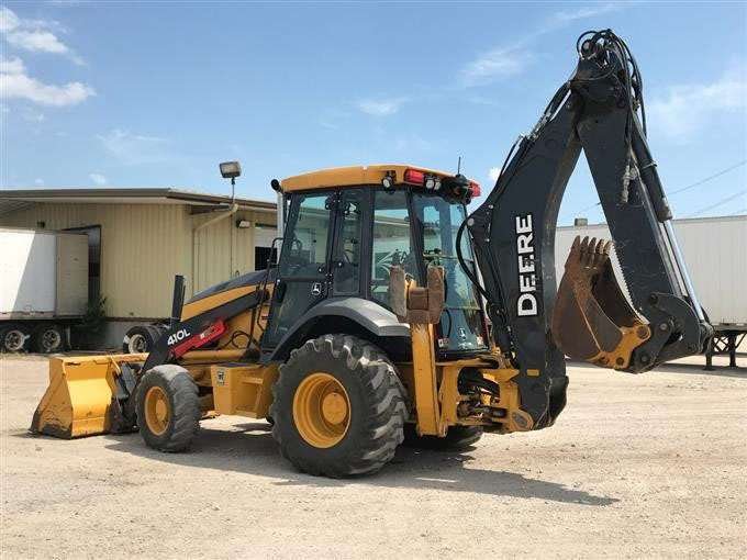 2015 John Deere 410L 4×4 Loader Backhoe W/ Extendahoe full