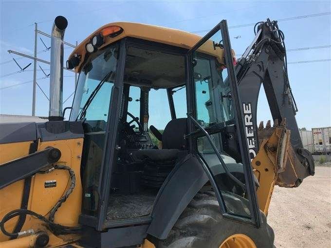 2015 John Deere 410L 4×4 Loader Backhoe W/ Extendahoe full